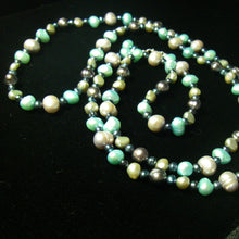 Blue & Silver Pearl Necklace - Leila Haikonen Jewellery