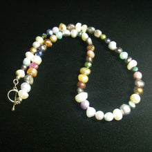 Multi Colour Pearl Silver Necklace - Leila Haikonen Jewellery