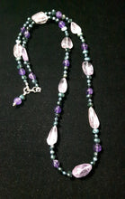 Luxurious Amethyst, Blue Pearl Silver Necklace - Leila Haikonen Jewellery