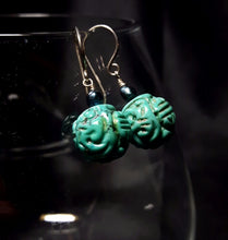 Turquoise & Pearl Silver Earrings - Leila Haikonen Jewellery
