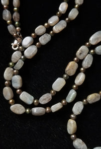 Labradorite Mixed Pearl Necklace - Leila Haikonen Jewellery