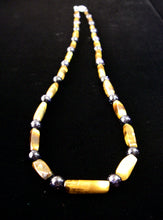 Tiger Eye & Black Gold Stone Silver Necklace - Leila Haikonen Jewellery