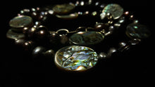 Abalone & Black Pearl Silver Necklace - Leila Haikonen Jewellery