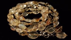 Citrine Silver Necklace - Leila Haikonen Jewellery