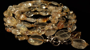 Citrine Silver Necklace - Leila Haikonen Jewellery
