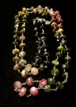 Rainbow Tourmaline & Silver Necklace - Leila Haikonen Jewellery