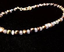 Tanzanite and Black Pearl Bracelet - Leila Haikonen Jewellery