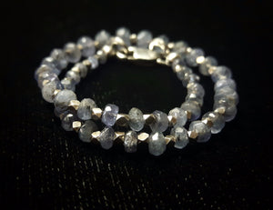 Tanzanite & Silver Bracelet - Leila Haikonen Jewellery