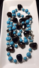 Turquoise, Smoky Quartz & Silver Necklace - Leila Haikonen Jewellery