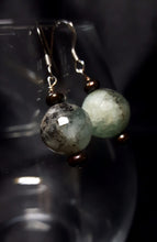 Aquamarine & Black Pearl Silver Earrings - Leila Haikonen Jewellery