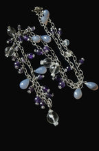 Amethyst, Chalcedony & Quartz Silver Necklace - Leila Haikonen Jewellery