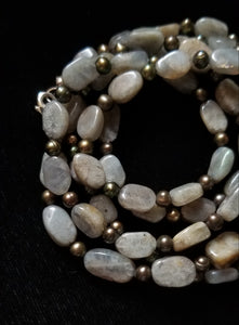 Labradorite Mixed Pearl Necklace - Leila Haikonen Jewellery