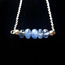 Luxurious Blue Sapphire Silver Necklace - Leila Haikonen Jewellery