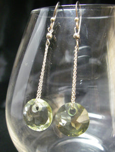 Yummy Lemon Citrine Drop Silver Earrings - Leila Haikonen Jewellery