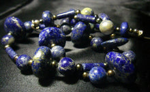 Lapis Lazuli & Pearl Silver Necklace - Leila Haikonen Jewellery
