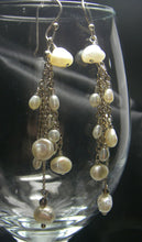 White Freshwater Pearl Cluster, Silver Earrings - Leila Haikonen Jewellery