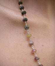 Rainbow Tourmaline & Sterling Silver Necklace - Leila Haikonen Jewellery