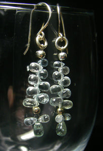 Blue Aquamarine & Silver Earrings - Leila Haikonen Jewellery