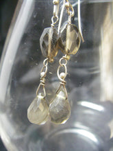 Smoky Quartz Silver Drop Earrings - Leila Haikonen Jewellery