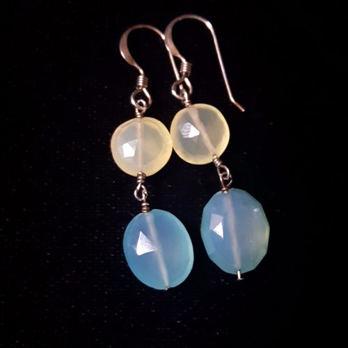 Two Stone Earrings - Leila Haikonen Jewellery