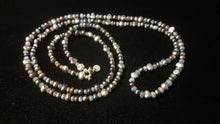 Tanzanite & Black Pearl Silver Necklace - Leila Haikonen Jewellery