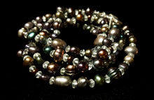 Black Pearl & Clear Quartz Silver Necklace - Leila Haikonen Jewellery